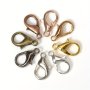 60pcs Lobster Clasps For Bracelets Necklaces 10-18mm Hooks Chain Closure Findings Accessories For Jewelry Making