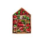 Bauble Set - Red White And Green - 71PSC