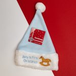 Baby's First Christmas" Hat - Blue