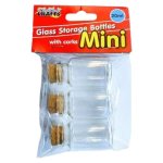 Glass Bottles With Cork Stoppers 20ML 3PC