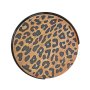Mixme Side Table Combo 1 - Knysna Blackwood With Leopard Print Resin Detail