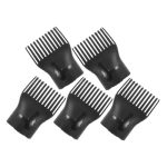 Elayard 5PCS Hair Dryer Comb Nozzle Attachment Design For Straightening Detangling For Salon Home Use For All Hair Types