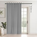 Ready Made Eyelet Blockout Curtain Light Grey - 230X240