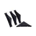 Unviersal Gloss Black Bumper Carnard Add-ons 4PIECE Set - Autostyle Motorsport South Africa