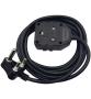 MicroWorld 10M X 16A Extension Cord Black