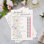 Apiilvpq Bridal Shower Games Cards Spring Wildflower He Said She Said Game Cards For Wedding Engagement Party Decor Favors Suppl