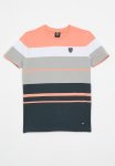 Soviet Boys Crew Neck Y dye Stripe - Salmon