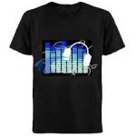 El Panel Tshirts: Sound Activated Light Up Tshirt Equaliser With Headphones