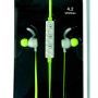Geeko ZW-03 Wireless Bluetooth Earphones BT4.2 Rechargeable Polymer Lithium-on Battery -green Retail Box 1 Year Limited Warranty