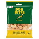 Pnp Bok Bites Roasted & Salted Cashew Nuts 50G
