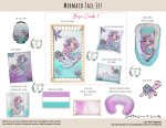 Cot Duvet Bedding Mermaid Tail Set