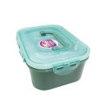 Set Of 2 Leak-proof Tech Plastic Lunch Box With Stainless Steel Inside