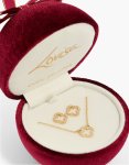 Goldair Gold Cubic Zirconia Outline Flower Earrings & Necklace Jewellery Set