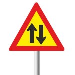 Two Way Traffic Temporary Road Sign TW212