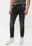 Thunder Feather Fit Skinny Jeans - Washed Black
