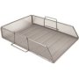 Wire Mesh Range - M705S Single Document Tray Silver