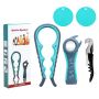 Set Of 5 Jar & Bottle Openers - Multifunctional Can Opener