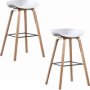 @home Basics Home Cara Bar Stool 2 Piece Grey