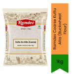 Coarse Kuttu Atta Buckwheat Flour 1KG - Premium Pure Coarse Buckwheat Flour For Fasting Vrat Puri & Pakoras Delivers Nutritious
