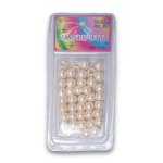Fashion Plastic White Pearl Hair Beads