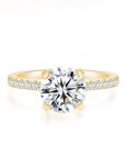 Imolove Moissanite Engagement Ring D Color VVS1 Clarity Moissanite Engagement Rings For Women Wedding Rings For Women Lab Create