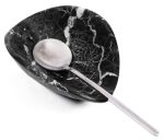 Marble Coffee Spoon Rest Black 4 Inch Small Spoon Rest For Coffee Bar Accessories Kitchen Counter Utensil Rest For Tea & Coffee