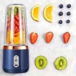 2-IN-1 Portable Blender & Water Bottle - USB Rechargeable Ideal For Smoothies & Shakes Durable Plastic Perfect Gift For Christma
