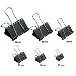 25MM Foldback Binder Clips - 12 Pcs - Stitch And Go