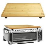 Anfu Bamboo Oven Top Board For Ninja Foodi SP101 201 301 351 & Breville BOV800XL 845BSS 860BSS 17.6X10.9X1.9 Inch