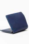 Leather Bi-fold Wallet Navy