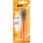 BIC Orange Fine Pens Black 2 Pack