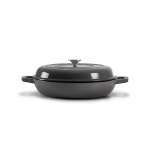 30CM Cast Iron Casserole Grey