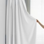 Ready Made Taped Blockout Curtain White - 285X218