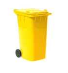 New Plastic Rubbish Bin – Wheelie Bin 240L – Yellow- REC005YL