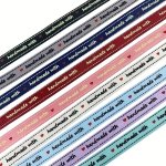 4.57 Meter Handmade Letter Printed Grosgrain Satin Ribbon For Crafts Diy Handmade Gift Packaging Wedding Christmas Decoration Ri