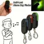 1PC Anti-lost Alarm Key Finder Locator Keychain For Men Whistle Sound LED Light Keychain