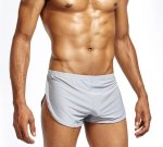 Jockmail Open Cut Cotton Boxer Grey