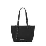 K eyelets Meduim Tote Bag -black