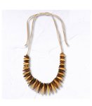 Chunky Resin Square Necklace - Beige Free