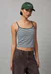 Jersey Cami - Ivy Green White Stripe