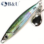 B&u Luminous Metal Jig Fishing Lure - Uv Reactive Rattle Bait For Saltwater & Freshwater 30G 40G 50G Sizes Available
