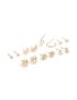 Goldair Gold Flower & Butterfly Stud Earrings 7-PACK