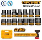 Ingco HKISSD12141 Impact Socket Set 1 2" 14PCE