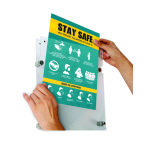 COVID-19 Certificate Holder A4 - Covid 19 - Social Distancing Poster Included