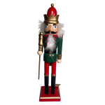 Nutcracker Pinewood 12X11.1X38CM - With Stick With Batten