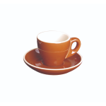 Fortis - Italia - Brown Espresso Cup 80ML & Saucer Set Of 12