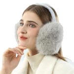 Jnfoseg Winter Ear Muffs Faux Fur Warm Earmuffs Cute Foldable Outdoor Ear Warmers For Women Girls