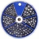 205PCS Weight Sinkers 5 Sizes Lead Weights Round Split Shot Sinkers Removable Fishing Weights Sinkers