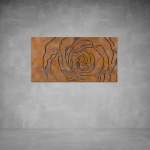 Rose Wall Art - 2000 X 1000 X 20 Rust Coat Indoor