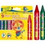 Bantex @school Super Jumbo Colouring Wax Crayons 14MM Box Of 9